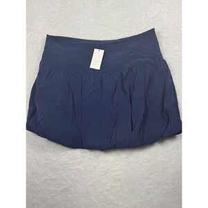 A New‎ Day Womens Size 16 Navy Blue Bubble Skirt Casual Ruffled Mini Skirt